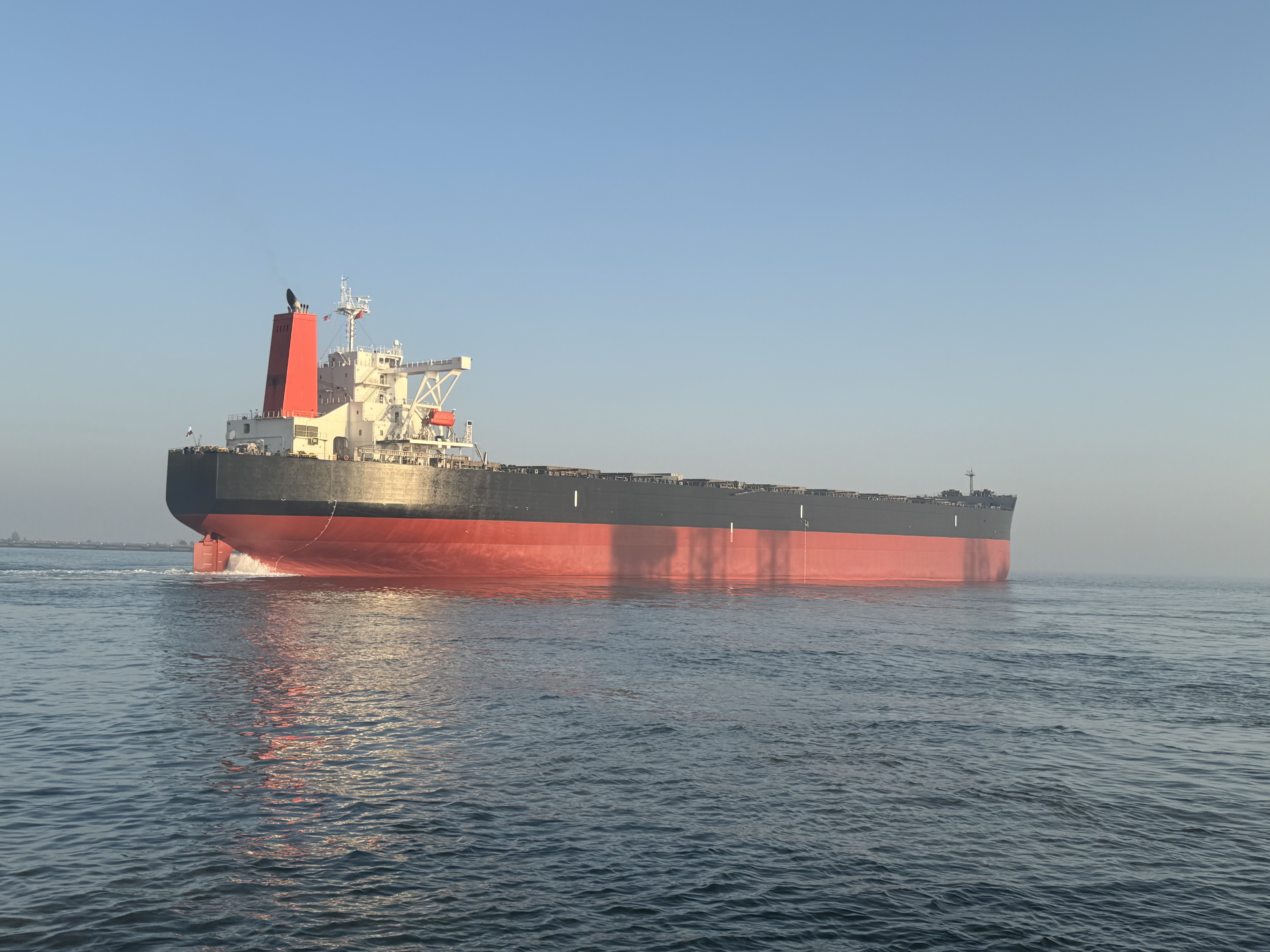 Bulk carrier at sea